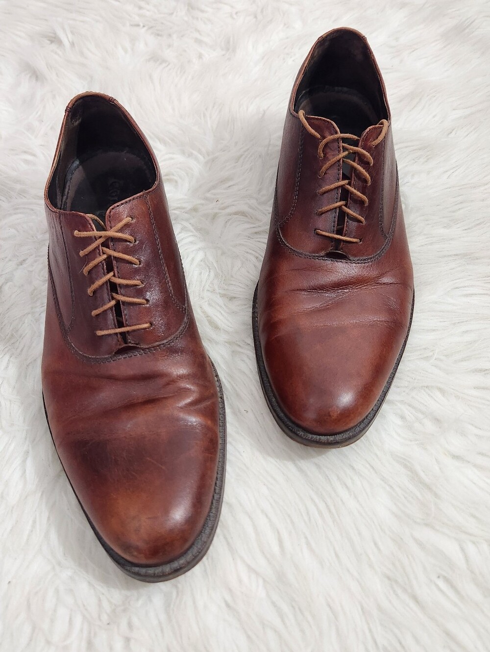 Cole Haan Brown Leather Air Adams Oxford Shoes 10.5